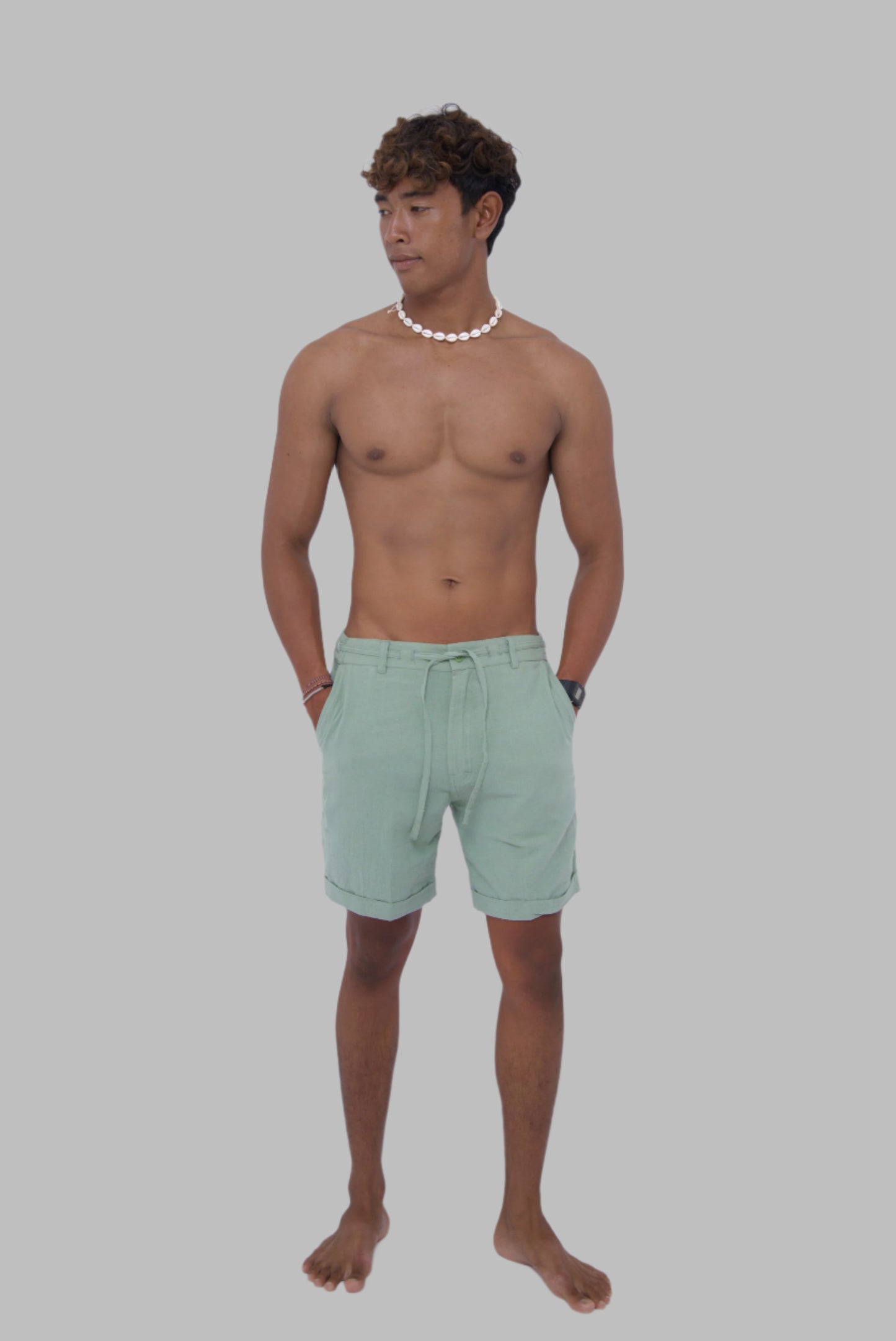 Alyla Linen Short by Cottonello - Men's Linen Shorts